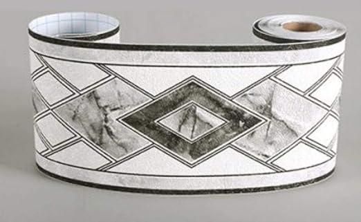 Amazon Zxyan ウォールステッカー ウエストラインウォールステッカー台所ウエスト浴室トイレ防水壁紙黒のパターンのボーダーadhesivasはブラック 切り詰め インテリア 装饰壁画 おしゃれ ウォールステッカー オンライン通販