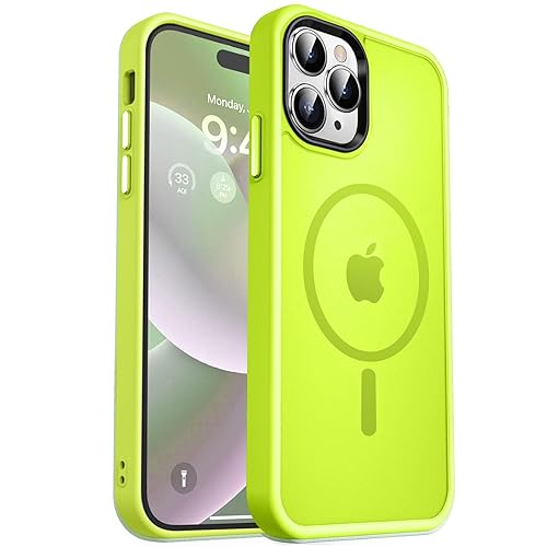 MOCCA Strong Magnetic for iPhone 14 Pro Max Case [Compatible with Magsafe]  [10FT Military Grade Protective] Translucent Matte Slim Shockproof Case for 