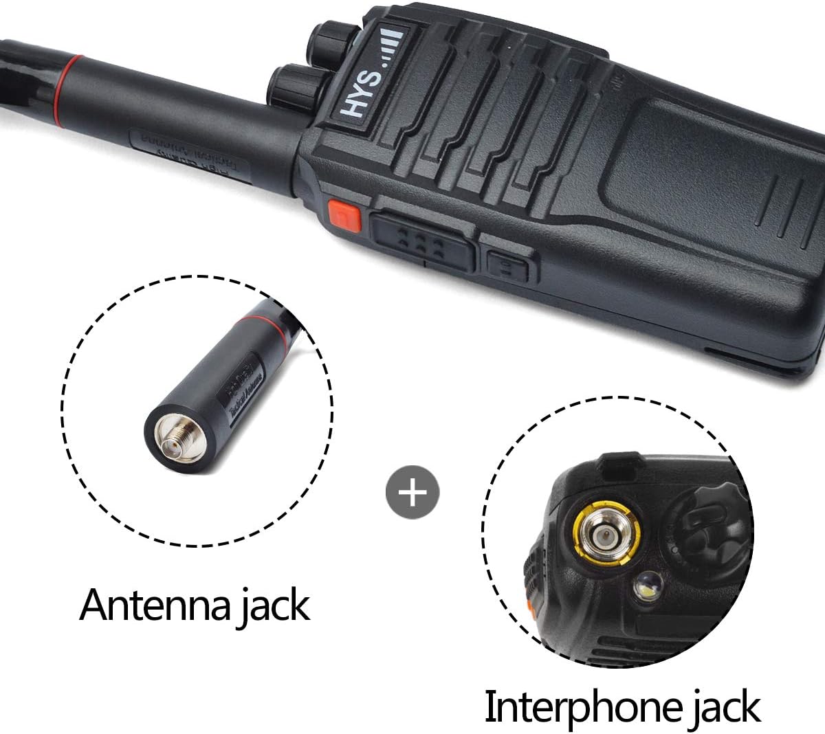 HYS Tactical/Foldable Antenna Dual Band 144/430Mhz SMA-Female Connector 31.5inch/800mm Antenna for Baofeng UV-5R Series, UV-82 Series, BF-F8HP Two Way Radio: Home Audio & Theater