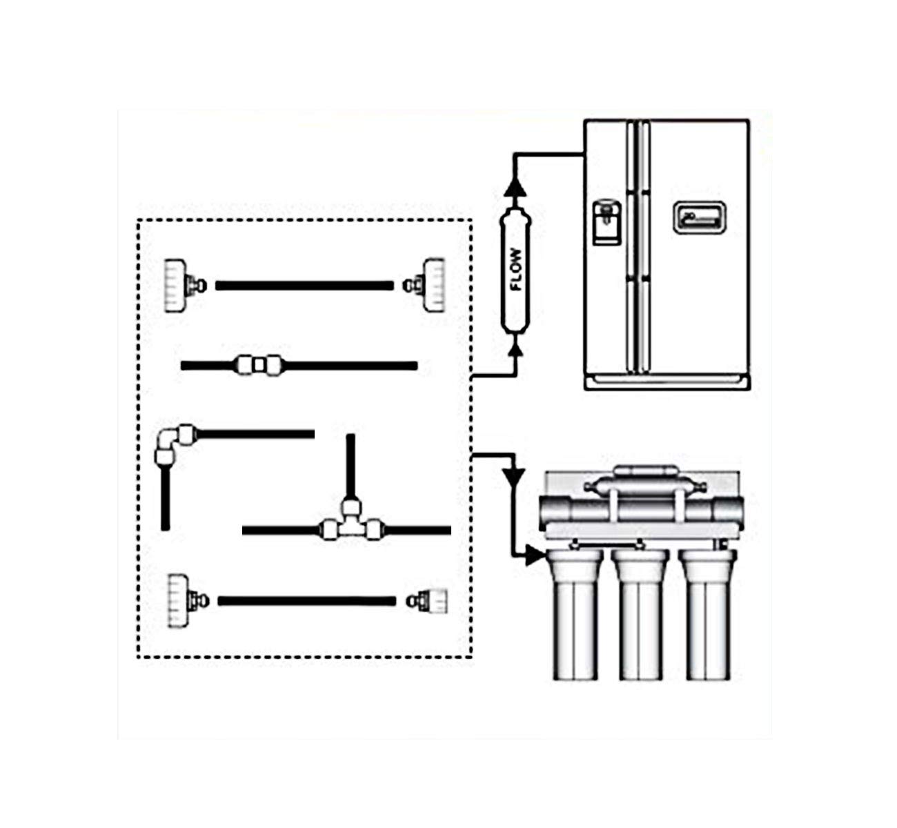 15M Water Supply Pipe Tube Fridge Connector Kit For European Style