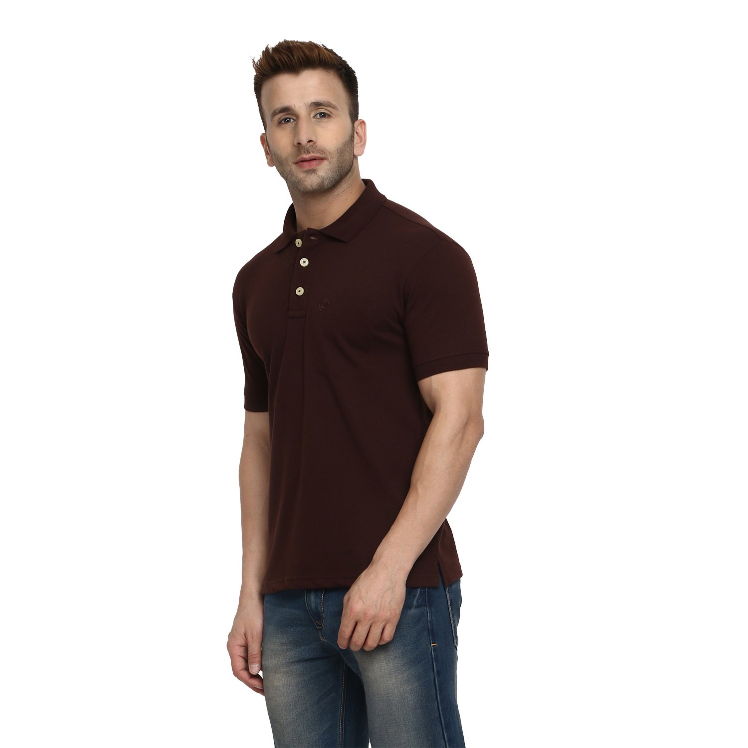 chkokko men's cotton half sleeve polo t-shirt