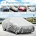 KAKIT Car Cover for Sedan Outdoor, Auto Vehicle Cover Univelsal Fit Windproof/UV Resistant/Waterproof/Dustproof, Free Windproof Ribbon & Anti-Theft Lock,Fits 185