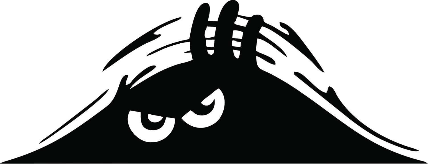 Jackey Awesome1 X Peeking Monster Scary Eyes Car Decal / Sticker ...
