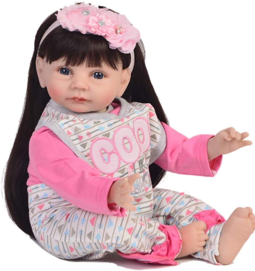 Prezzo NACHEN Reborn Bambola 55CM Simulazione Bambino Bella Grandi Occhi Lunghi Capelli Principessa Ragazza Bambole Giocattolo Regali Bambole,color1,55cm Offerte