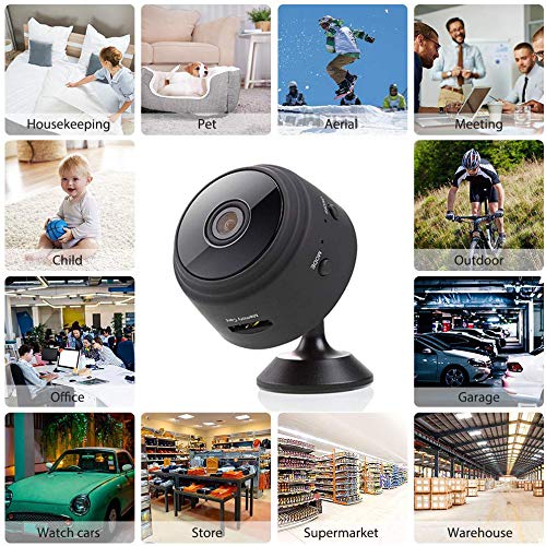 Mini Hidden Camera Spy Cam WiFi Small Wireless Full HD 1080P Video Camera with Night Vision Motion Sensor for iPhone Android Video Detection Security Nanny Surveillance Cam