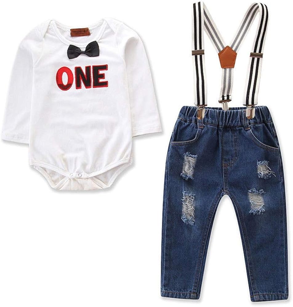 infant denim outfit