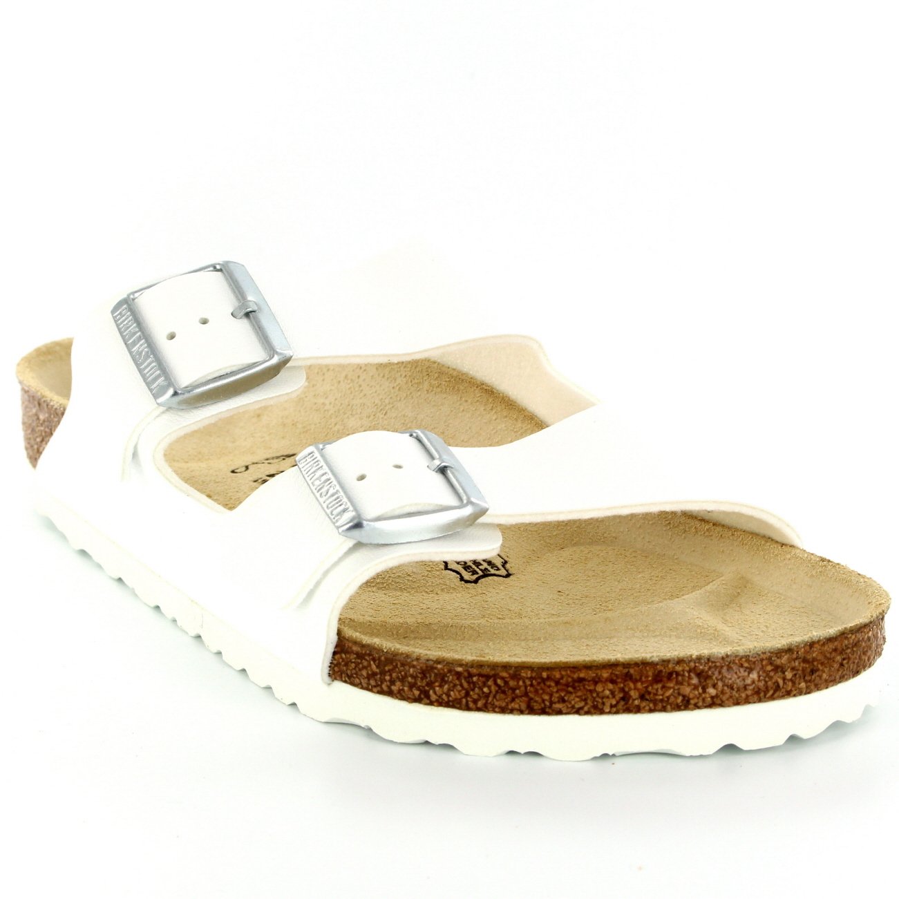 Amazon.com: Birkenstock Womens Arizona Slip On Buckle Summer Vacation Beach Sandals - White - 6 