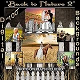 Digital Backgrounds Back to Nature Photo Backdrops plus Sandwich Layered Digital Studio Photo Props 1Q2