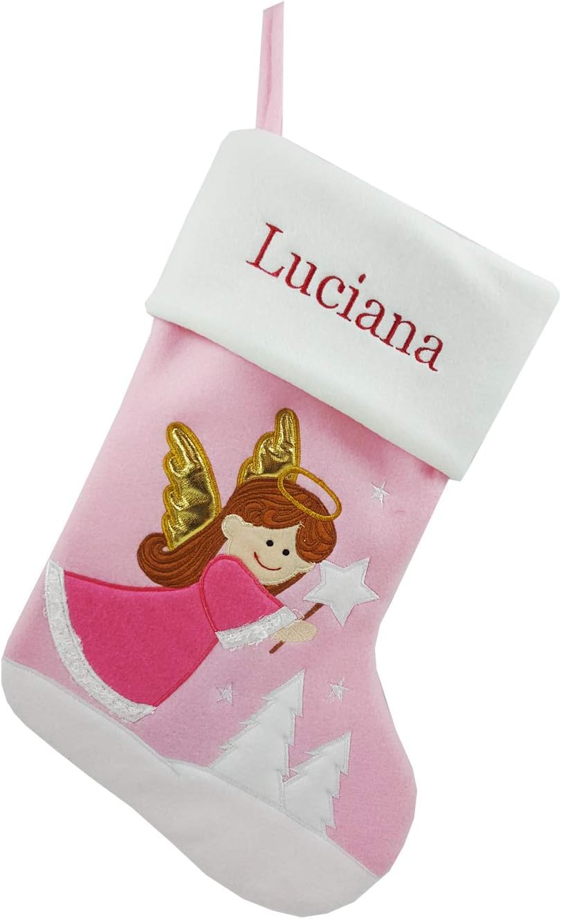 DearSun 18" Personalized Christmas Stocking with Embroidered Names (Color 9)
