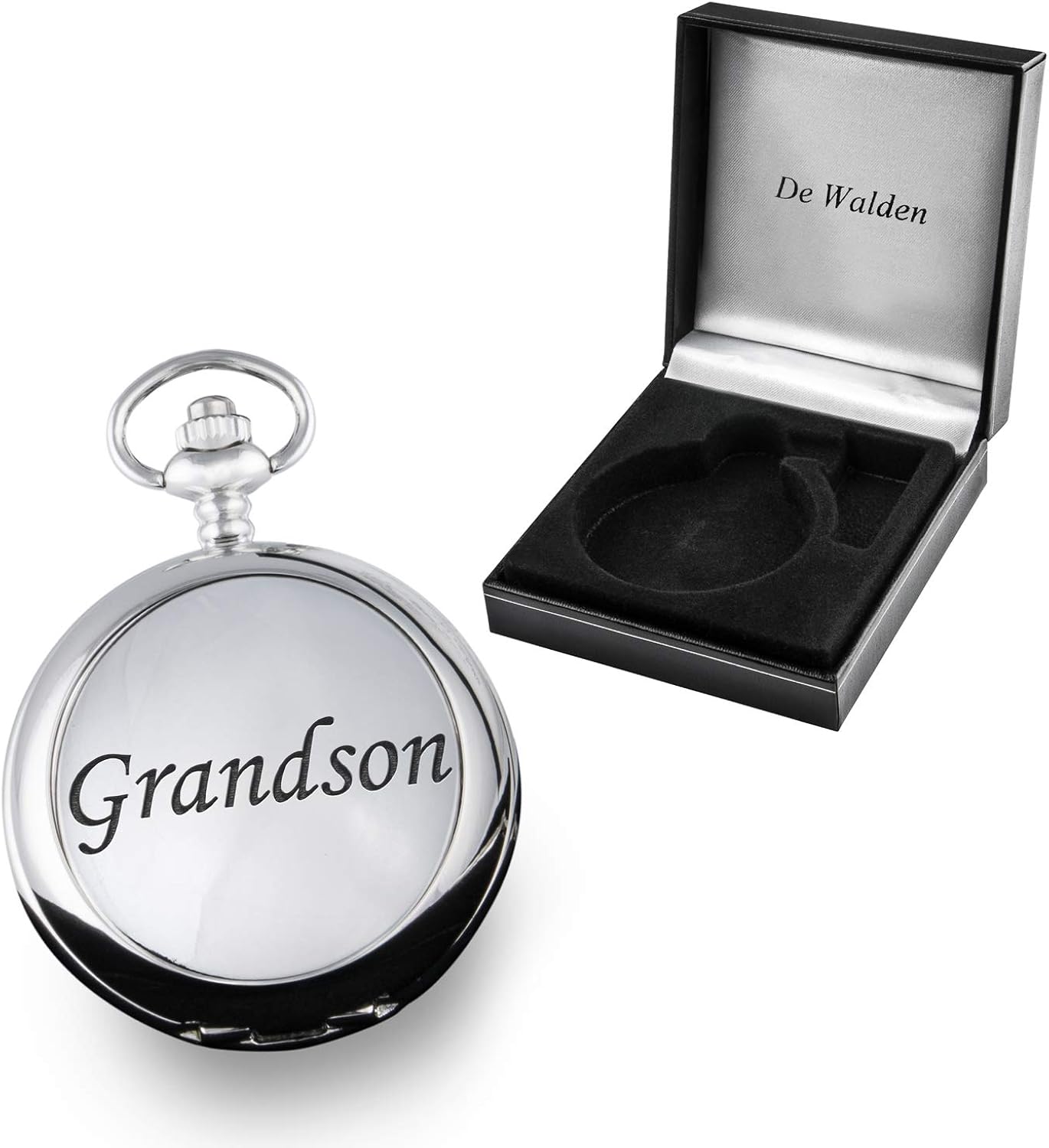 De Walden Grandson Pocket Watch Christening Birthday Wedding Christmas Gifts - Image 4