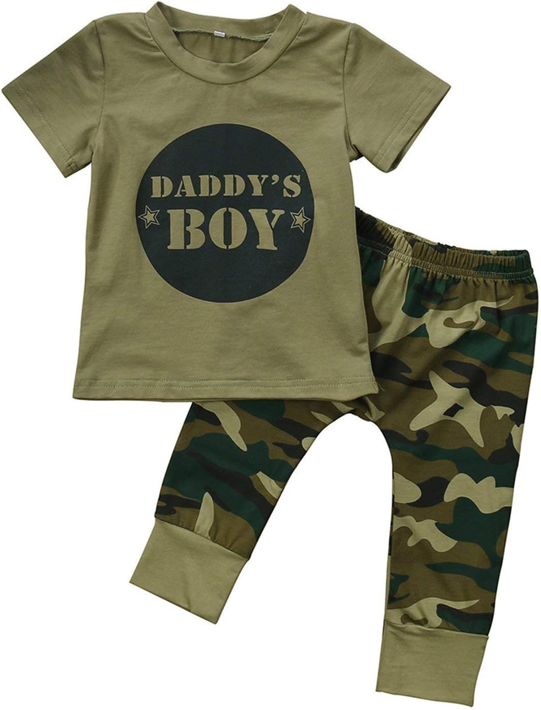 2 Styles Baby Boy Girl Camouflage Shirt Tops+Long Pants Outfit Clothes Outfits Set