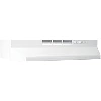 Broan-NuTone 412101 Non-Ducted Ductless Range Hood with Lights Exhaust Fan for Under Cabinet, 21-Inch, White