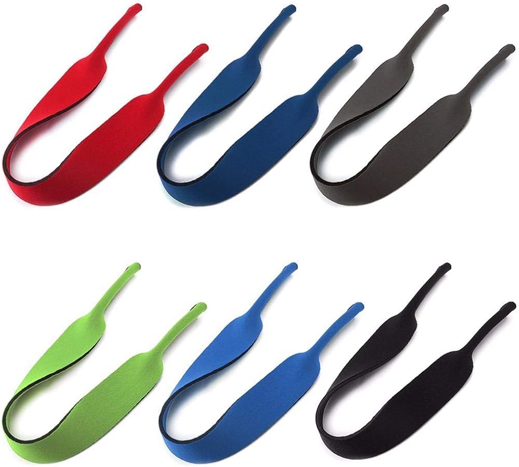 Unisex Neoprene Elastic Eyeglass and Sunglass Retainer Strap Band, 6
