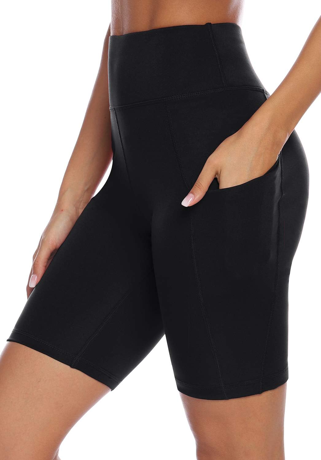 High Waist Yoga Shorts Workout Running Athletic Non See-Through Yoga Pants