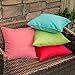 MIULEE Pack of 2 Decorative Outdoor Waterproof Pillow Covers Square Garden Cushion Sham Throw Pillowcase Summer Shell for Patio Tent Couch 18x18 Inch Light Green
