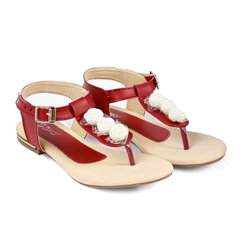 red sandals for girls