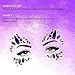 ZLXIN Face Chest Gems, Temporary Tattoo Stickers, Self-adhesive Glitter Rhinestone Body Jewels, Waterproof Crystal Face Breast Chest Gems for Rave Festival, Party or Music Concert(One Set) … (1)