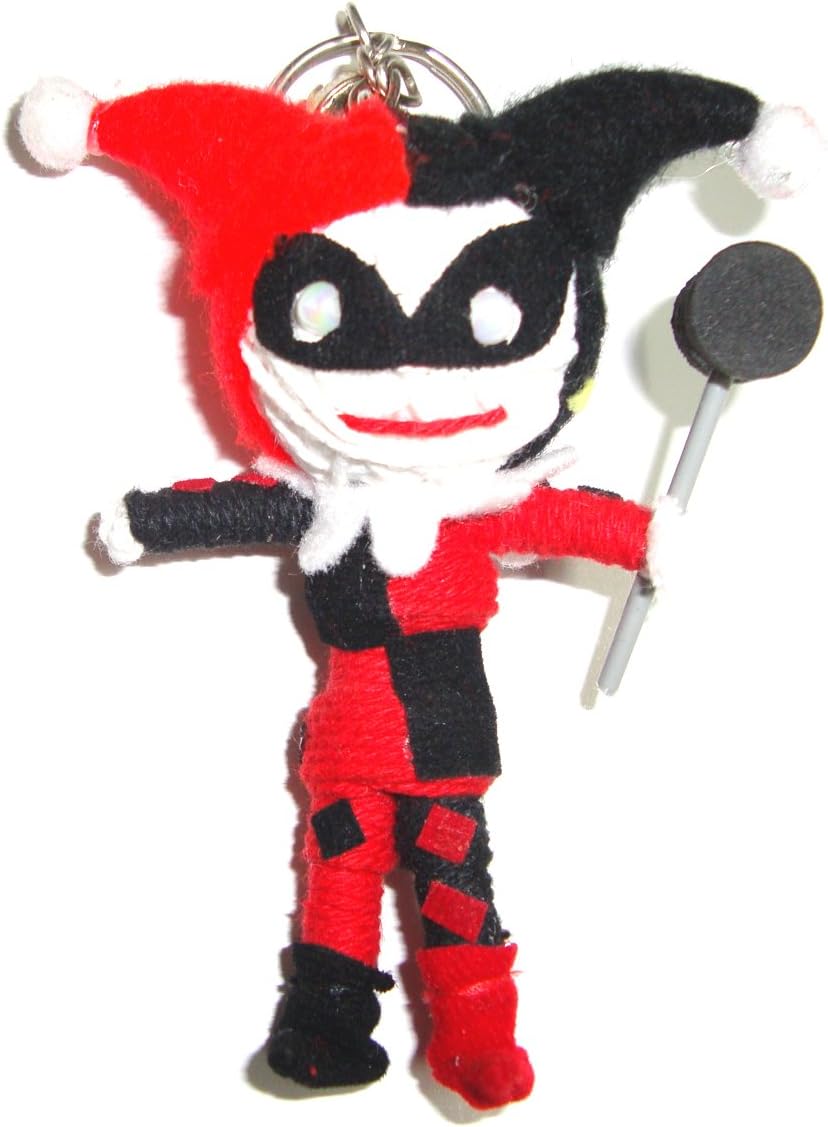 Harley Quinn in Batman Voodoo String Doll Keyring Keychain Amazon.co