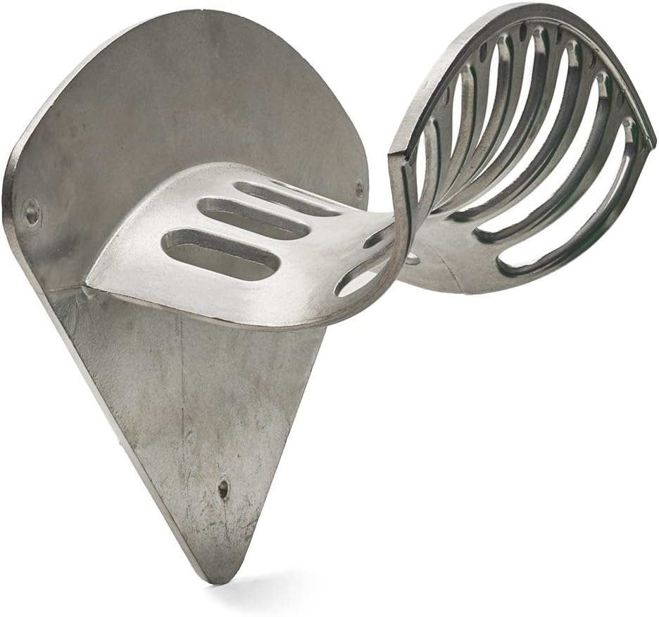 Kings County Tools 16" Cast Aluminum Hose Rack | Elegant Curved Design | Quality & Sturdy Material | Holds 100-Feet of 5/8&rdquo; Hose | Single Piece Attachment