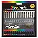 Colore PRECISION Ultra Fine Tip Micro Line Pens &acirc;&Acirc;&Acirc;&Acirc;&Acirc; Waterproof & Vibrant Color Inking Pen Set With Variety Nib Sizes (16 Pack)