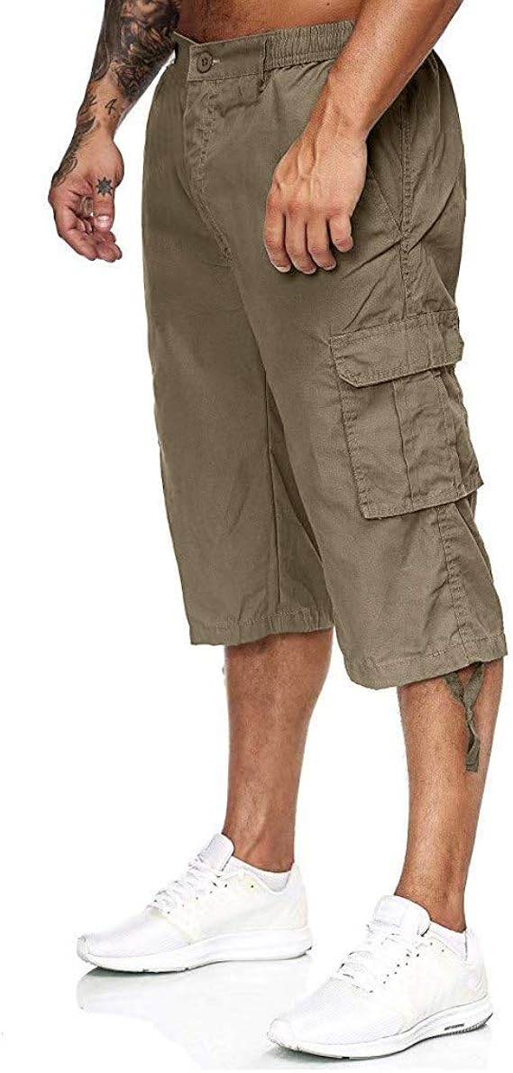 expandable waist cargo shorts