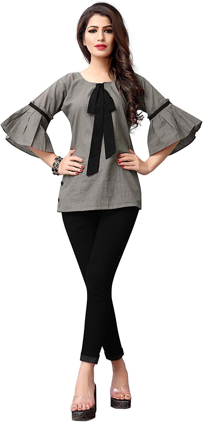 Women's Long Sleeve Cotton Regular fit Top-Shirts
