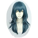 Xingwang Queen Anime Cosplay Wig Long Blue Green Wig Women Girls' Party Wigs