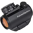 FalconOptics Red Dot Sight Micro Reflex Sight 1x22mm 4 MOA Red Dot Scope Optics with 11 Adjustable Brightness