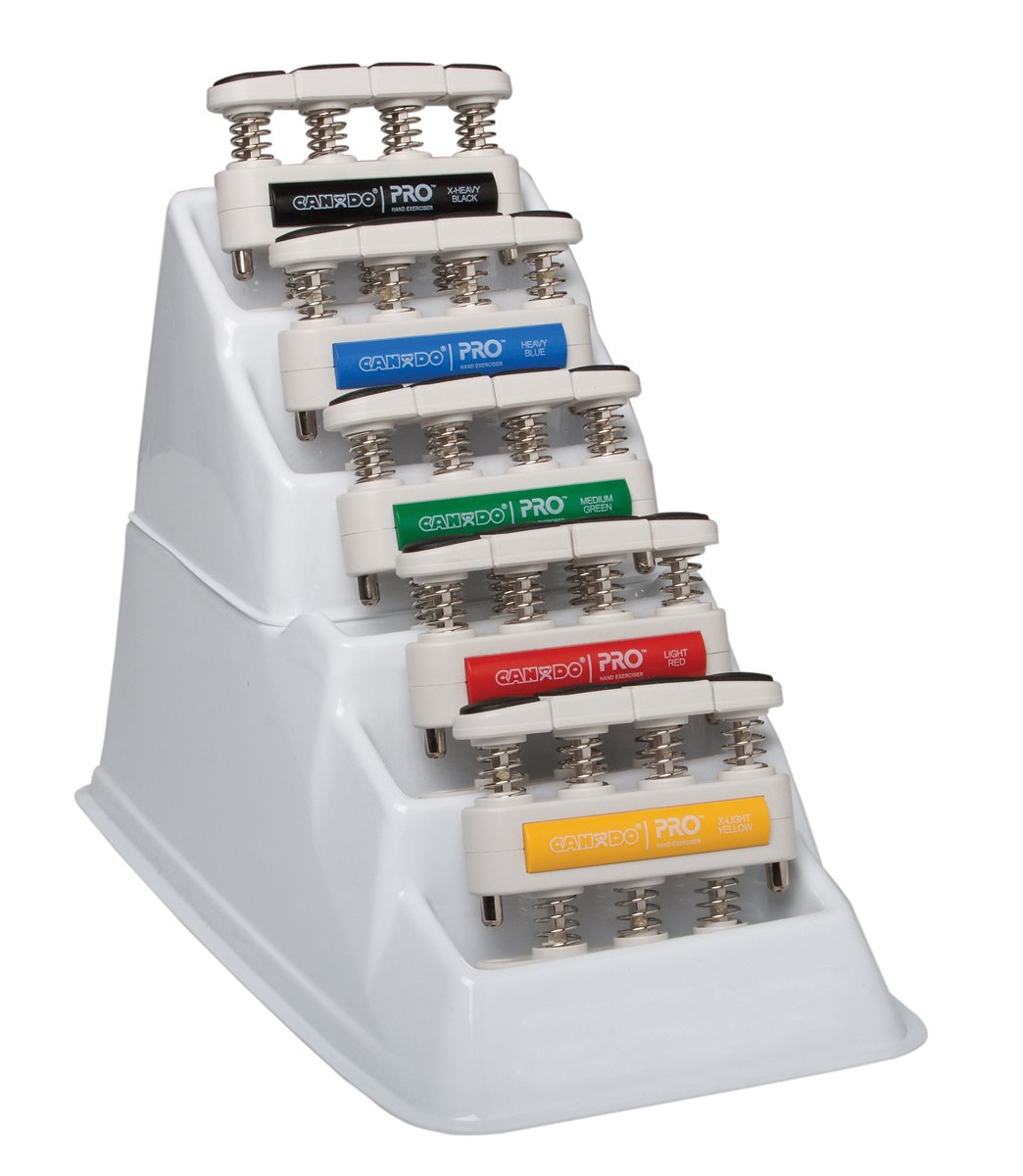 Cando Pro Hand Exerciser with Stand, Pack of 5