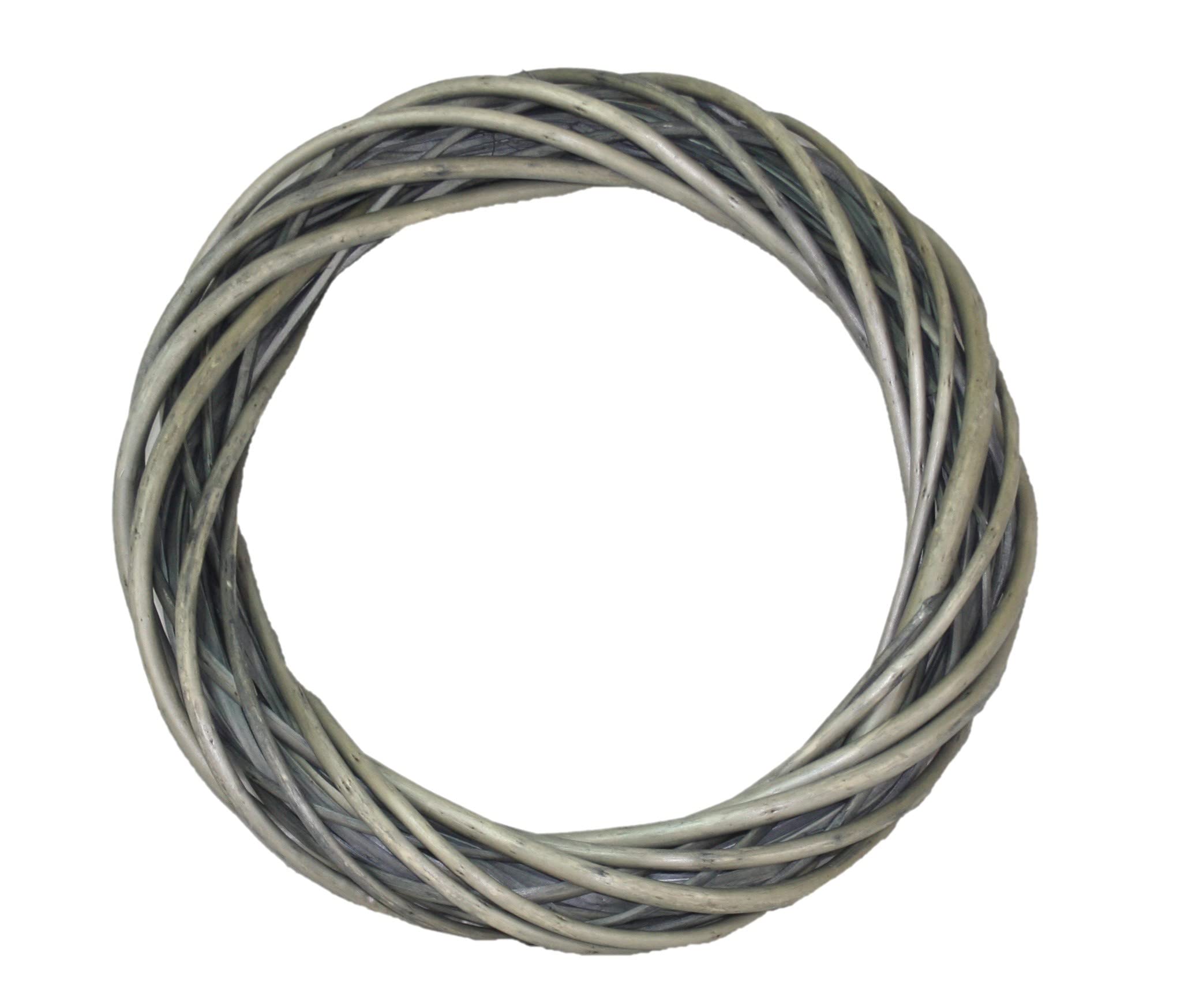 Small Antique Wash Willow Ring Wreath 35cm Diameter