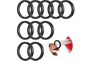 TSUGAMI Car Gas Can Gaskets, 10 PCS Rubber Vehicle Gas Fuel Washer Seals Spout O-Ring Replacement, Auto Oil Tank Nozzle Cover
