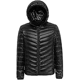 LANMAY Men's Ultralight Packable Hooded Down Jacket Puffer Down Coats