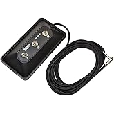 HQRP Switch-3 Momentary Footswitch for TC-Helicon Harmony-M, VoiceWorks, VoiceWorksPlus, VoiceDoubler, BH250 &amp; BG250 Amp, Perform-VK, Perform-VE, Play Acoustic, 1/4" Plug, 14ft Cable