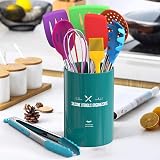 Umite Chef 15pcs Silicone Kitchen Utensil Set, Heat Resistant, Multicolor view 6