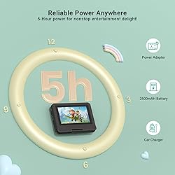 POFOTO 9.5" Portable DVD Player for Kids and Car