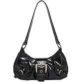 Y2k Purses for Women, Small Hobo Shoulder Bags Handbag Goth Punk Clutch Purse Trendy Underarm Bag