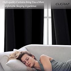 CUCRAF Custom Blackout Curtains for Bedroom Living