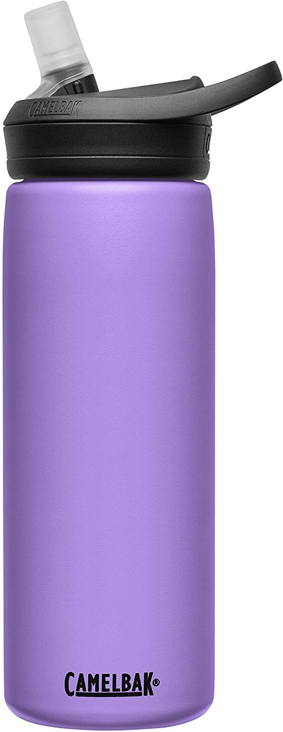 CAMELBAK Eddy+ Vacuum Stainless 20oz, Dusty Lavender Bottle - 001 Black/Grey, N
