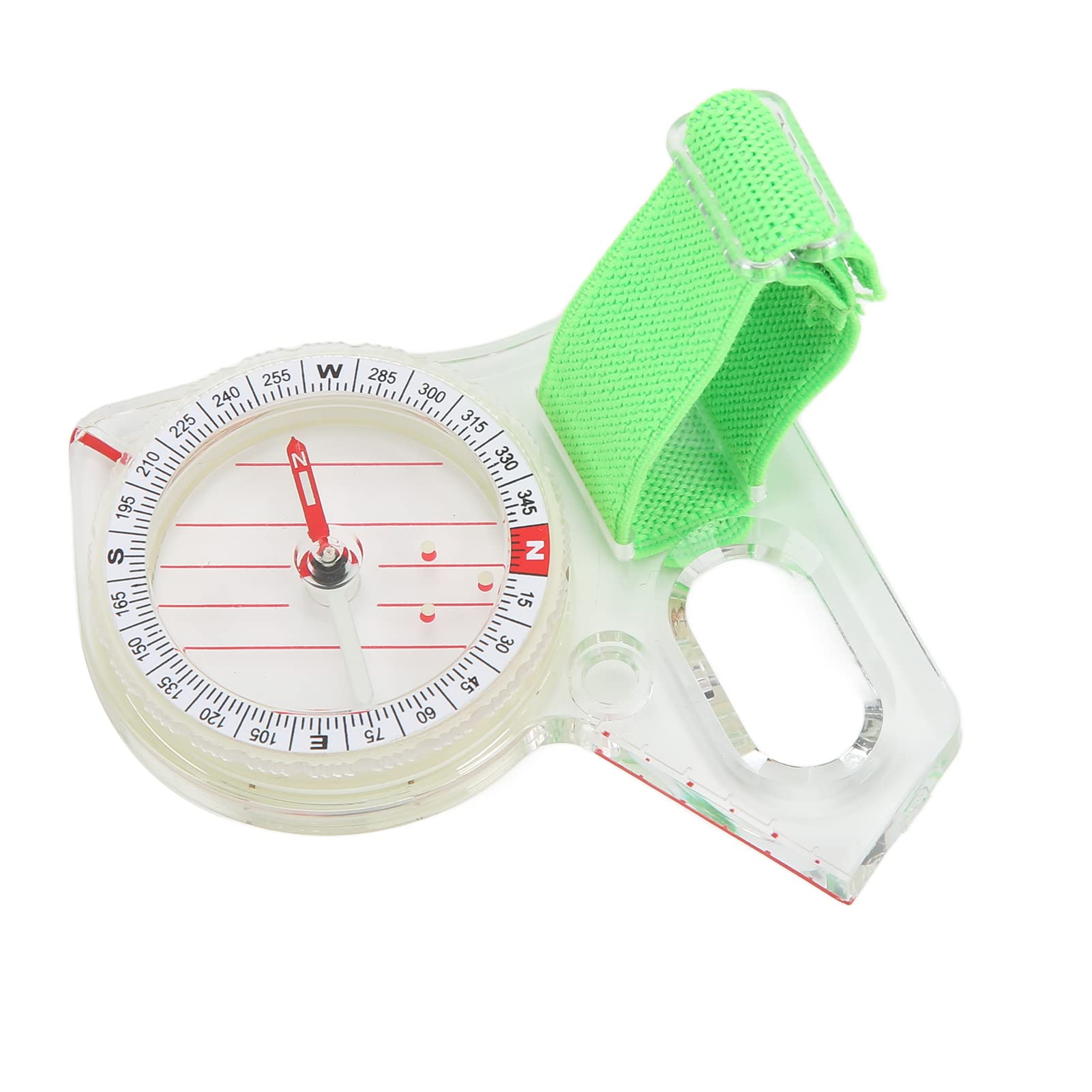 Finger Compass Thumb Mini Compass With Luminous Point for Adventure Orienteering Basic Training Fast Directional