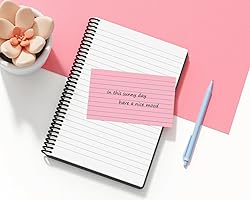 YIZUUN Colored Index Cards 4x6, 160 Pack, Ruled