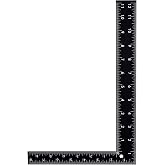 Professional 8x12 Inch Carpenter Square - Heavy-Duty Carbon Steel Framing Tool with Dual-Scale (Imperial/Metric), Rust-Resistant Right Angle Ruler for Carpentry, Roofing &amp; Layouts