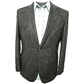 Regular and Big and Tall Classic Microsuede Soft Touch Western Blazer to Size 56 in Short, Regular, and Long Sizes