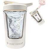 Unique Formula Electric Protein Shaker Bottle – 15oz USB Rechargeable Portable Mixer for Protein Shakes, Smoothies & Pre Work