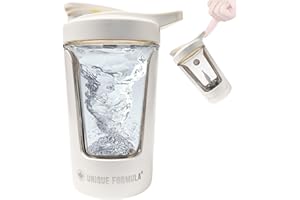 Electric Protein Shaker Bottle – 15oz USB Rechargeable Portable Mixer for Protein Shakes, Smoothies & Pre Workout, Tritan-Saf