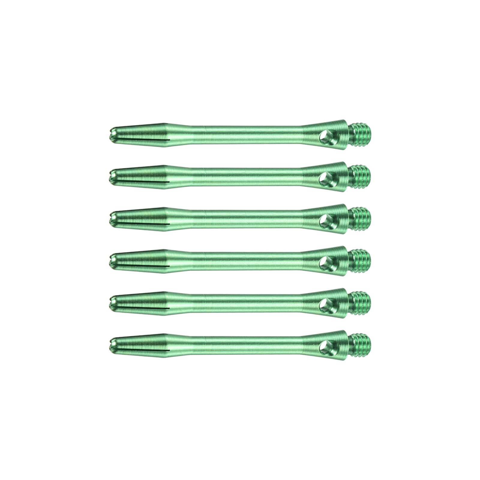M METERXITY 6 Pack Darts Shafts - Aluminum Darts Stems Medium 2BA Thread, Apply to Darts Games/Darts Sports/Entertainmence/Party (45mm, Green)