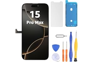 LL TRADER Screen Replacement for iPhone 15 pro max 6.7" LCD Retina FHD Display COF Touch Screen Digitizer with Repair Tool Ki