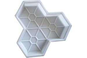 Garden Yard Paving Molds Leaves Pathway Pavement Brick Concrete Stepping Stone Road