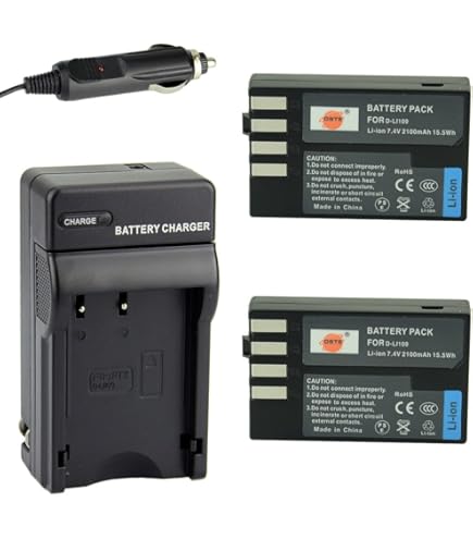 CELLONIC Chargeur Pentax D-Li109 Pour Appareil Photo, Alimentation Batterie D-BC109 K-BC109, Câble Charge Rapide, Adaptateur Secteur