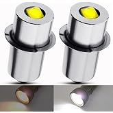 GLOFE Upgrade 3V P13.5S LED Flashlight Bulb Replacement for 2-Cell U.S. Army &amp;Military MX-991 Fulton Government &amp; Military KPR102 (K1) (PR31) Krypton PR Torch Lantern Work Light Maglit Bulbs,2Pcs