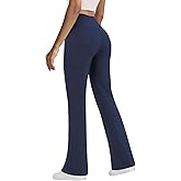 SEAJOJO Yoga Pants with Pockets for Women, High Waist Tummy Control Bootcut Flare Leggings Workout Work Pants
